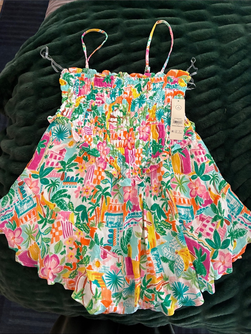 Smocked romper